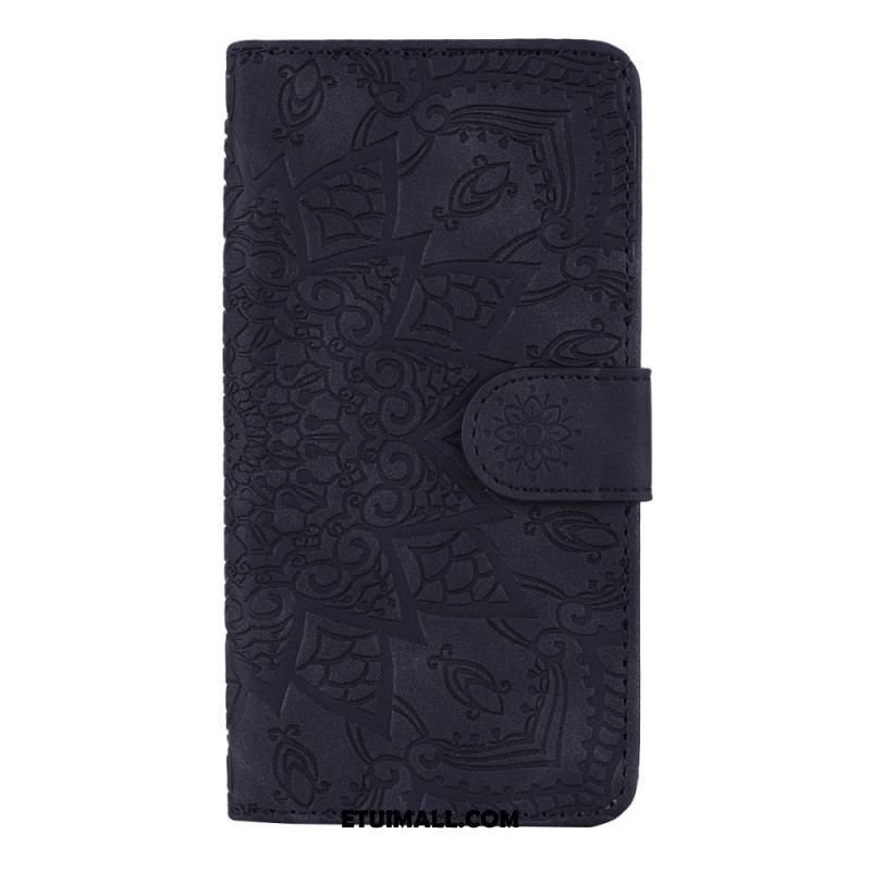 Etui Folio iPhone 16 Efekt Zamszu Mandali Etui Ochronne