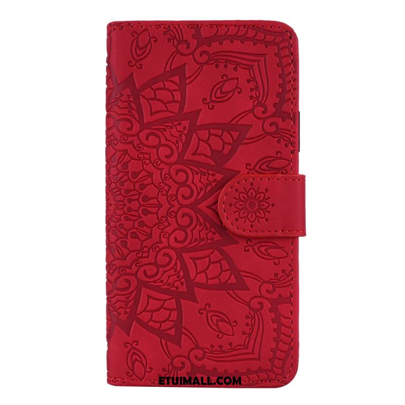 Etui Folio iPhone 16 Efekt Zamszu Mandali Etui Ochronne