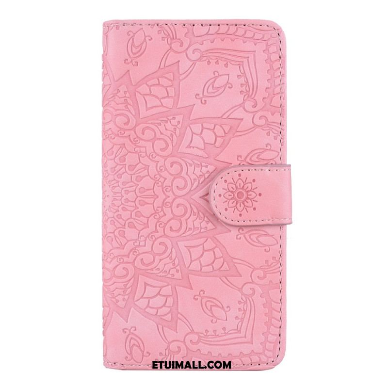 Etui Folio iPhone 16 Efekt Zamszu Mandali Etui Ochronne