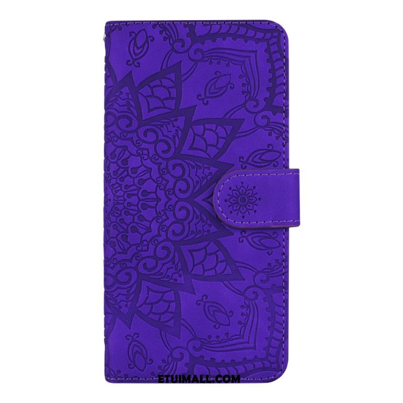 Etui Folio iPhone 16 Efekt Zamszu Mandali Etui Ochronne