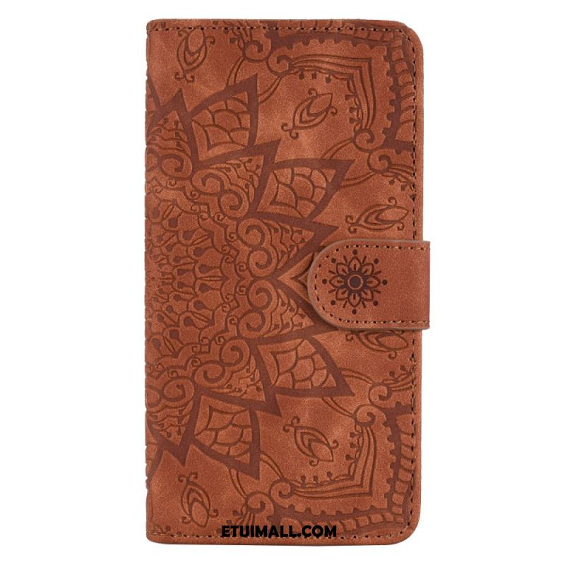 Etui Folio iPhone 16 Efekt Zamszu Mandali Etui Ochronne