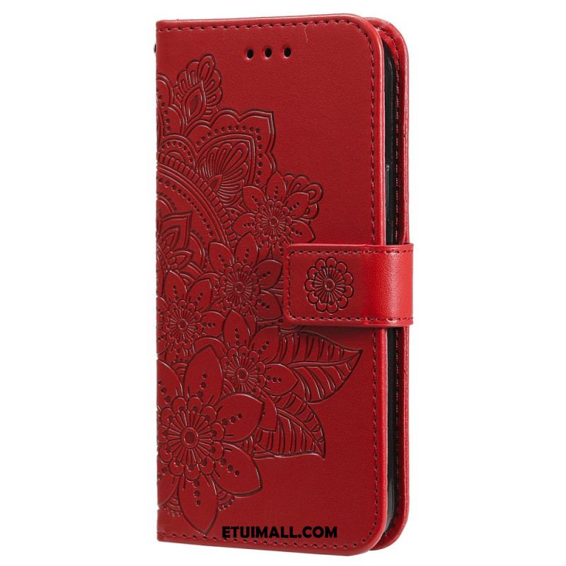 Etui Folio iPhone 16 Nadruk Mandali Z Paskiem