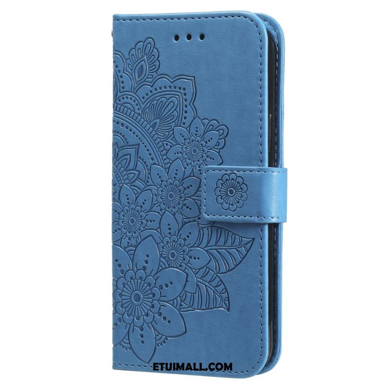 Etui Folio iPhone 16 Nadruk Mandali Z Paskiem