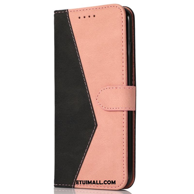 Etui Folio iPhone 16 Plus Dwukolorowy Pasek