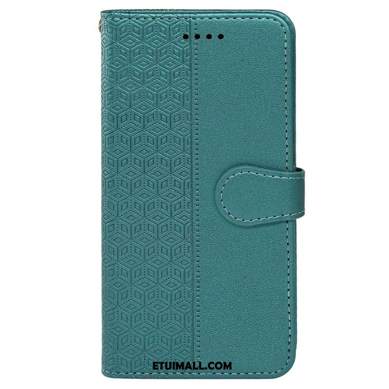 Etui Folio iPhone 16 Plus Fryz W Kostkach Etui Ochronne