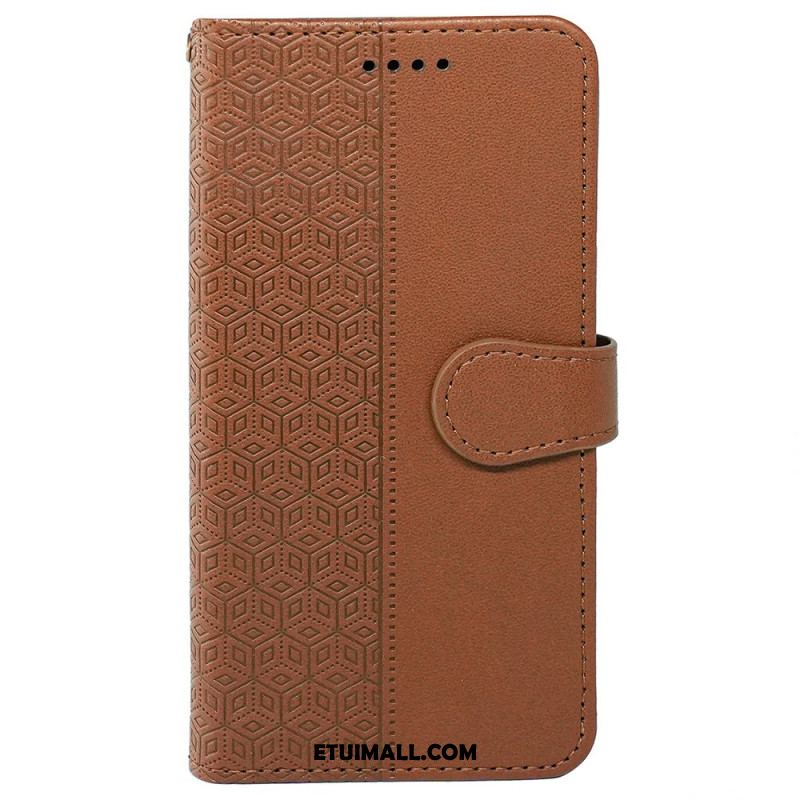 Etui Folio iPhone 16 Plus Fryz W Kostkach Etui Ochronne