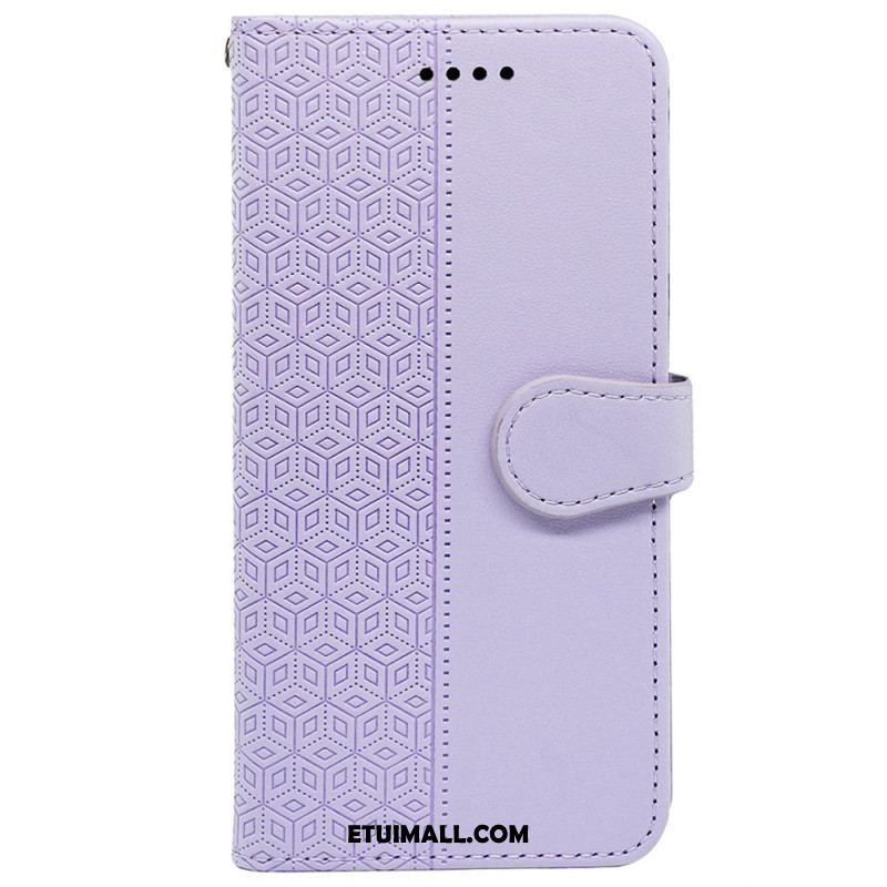 Etui Folio iPhone 16 Plus Fryz W Kostkach Etui Ochronne