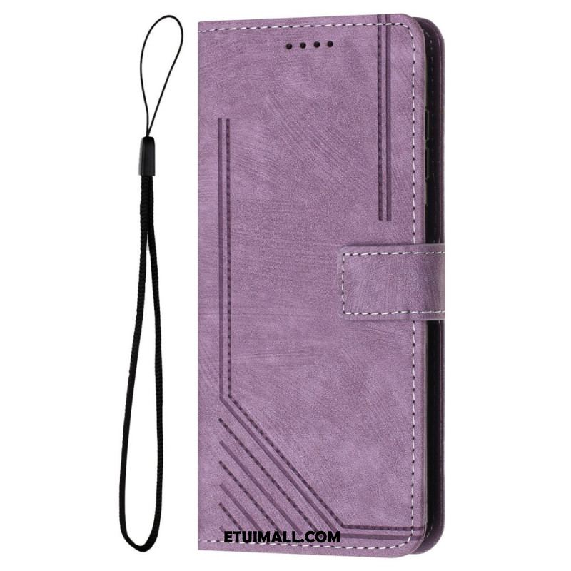 Etui Folio iPhone 16 Plus Linie Z Paskiem