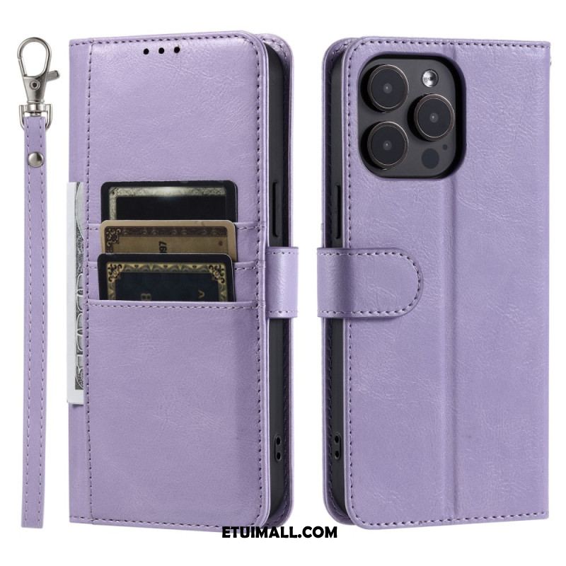 Etui Folio iPhone 16 Pro 6 Posiadaczy Kart Etui Ochronne