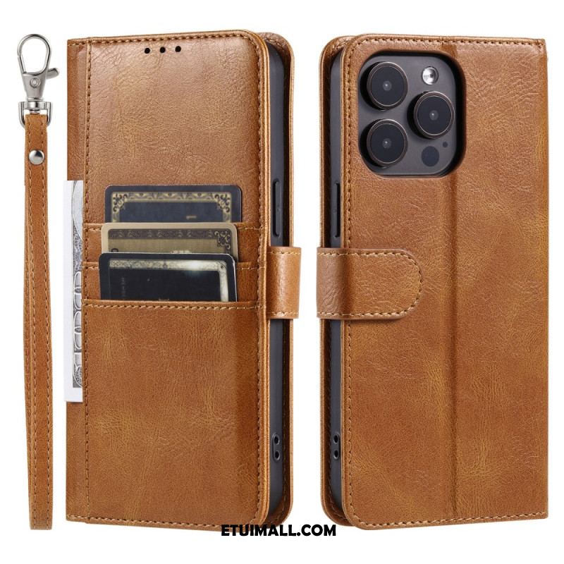 Etui Folio iPhone 16 Pro 6 Posiadaczy Kart Etui Ochronne