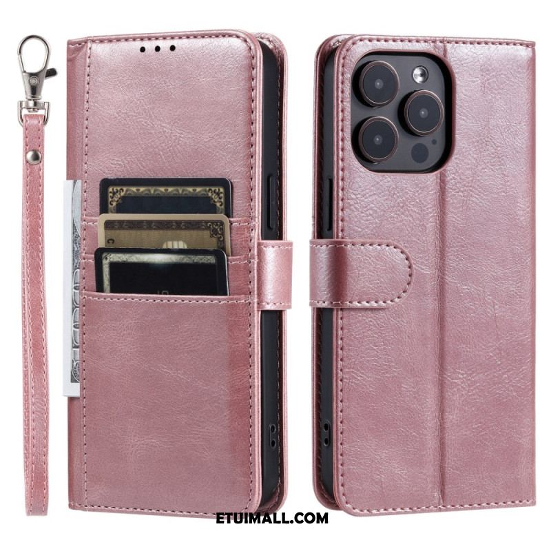 Etui Folio iPhone 16 Pro 6 Posiadaczy Kart Etui Ochronne