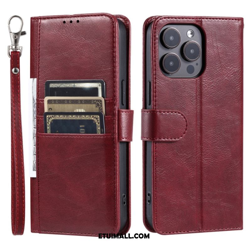 Etui Folio iPhone 16 Pro 6 Posiadaczy Kart Etui Ochronne