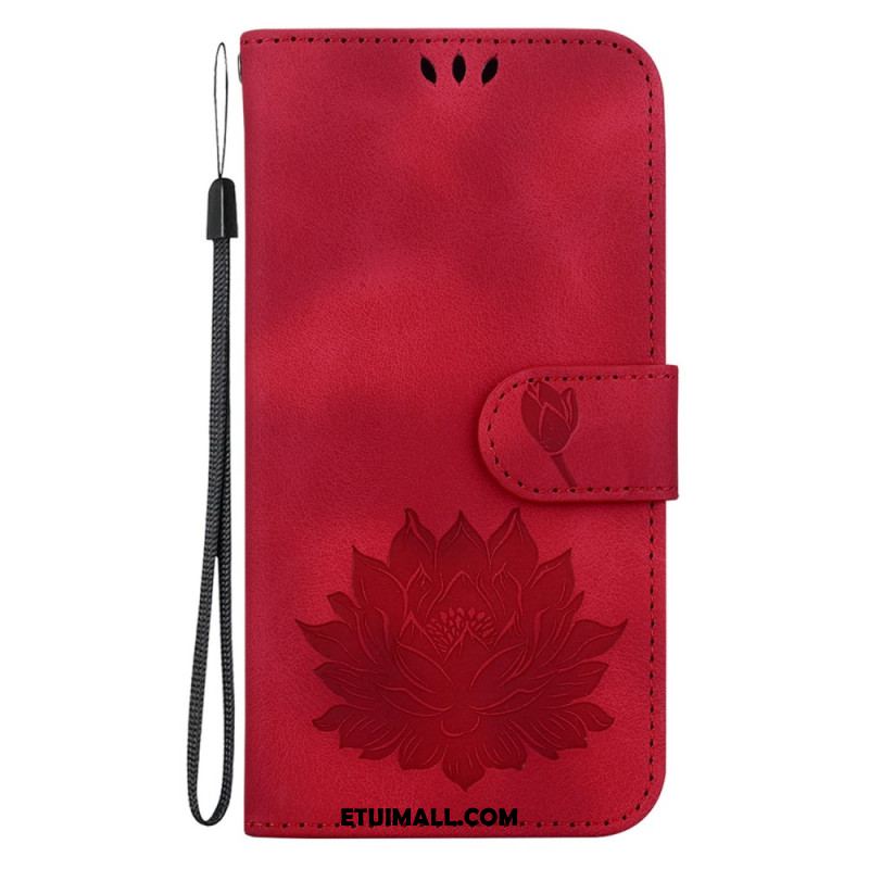 Etui Folio iPhone 16 Pro Kwiat Lotosu Etui Ochronne