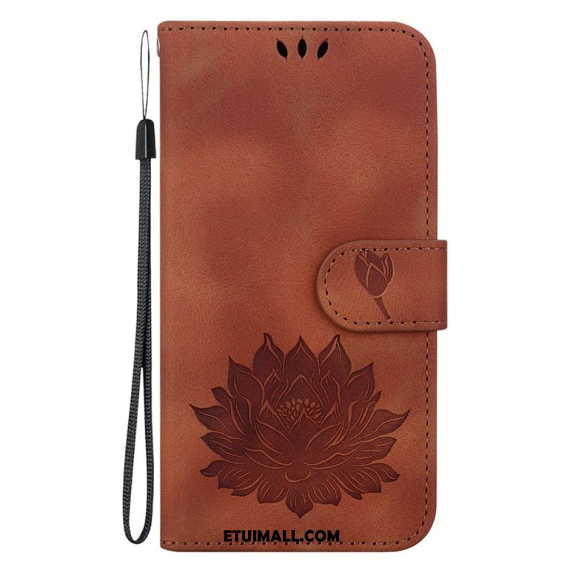 Etui Folio iPhone 16 Pro Kwiat Lotosu Etui Ochronne