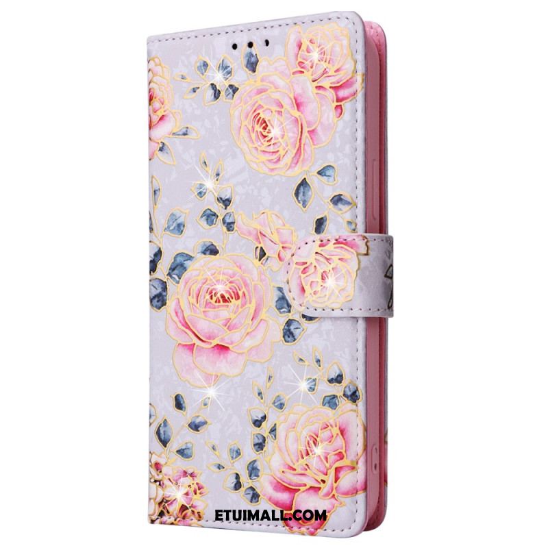 Etui Folio iPhone 16 Pro Max Blokowanie Rfid Floralies