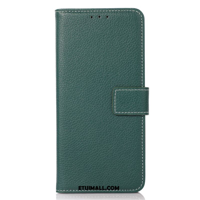 Etui Folio iPhone 16 Pro Max Litchi Powierzchniowe