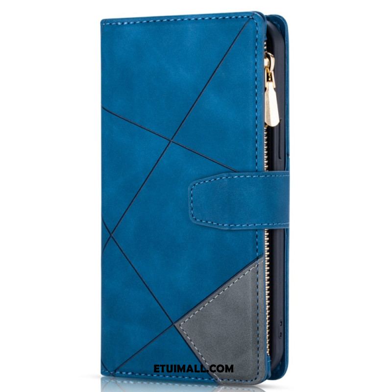 Etui Folio iPhone 16 Pro Max Portfel Ze Wzorem Geometrycznym