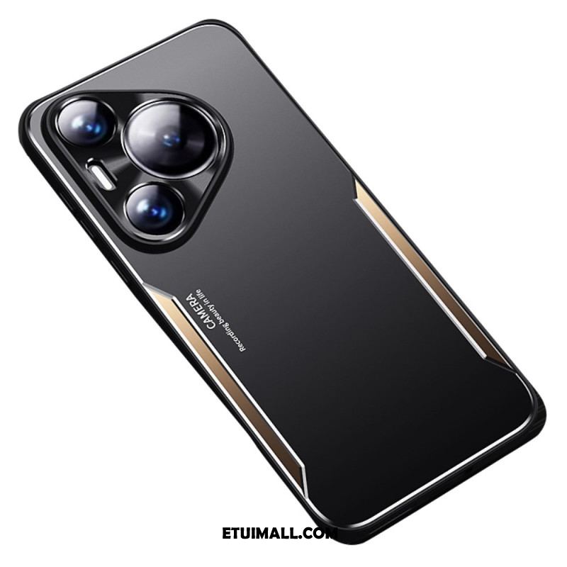 Etui Huawei Pura 70 Pro Efekt Metalu Etui Ochronne