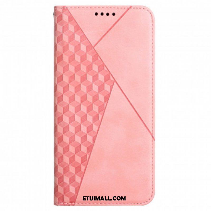 Etui Na Telefon do Oppo A54 5G / A74 5G Etui Folio Dotyk Skóry W Stylu Sześciennym