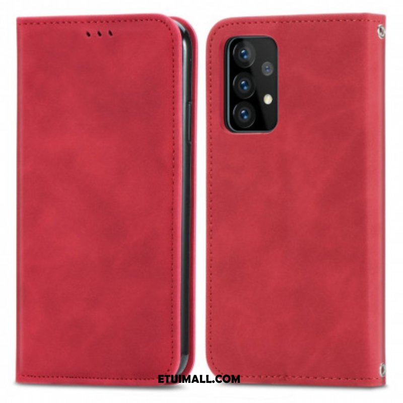 Etui Na Telefon do Samsung Galaxy A52 4G / A52 5G / A52s 5G Etui Folio Elegancki Efekt Skóry