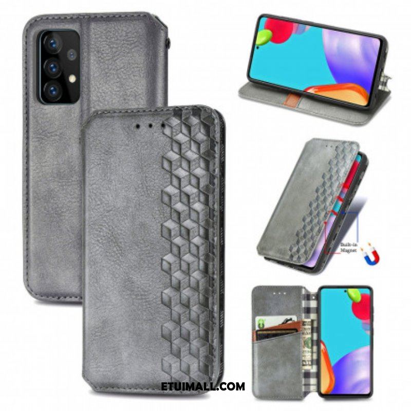 Etui Na Telefon do Samsung Galaxy A52 4G / A52 5G / A52s 5G Etui Folio Skórzany Efekt Diamentowej Tekstury