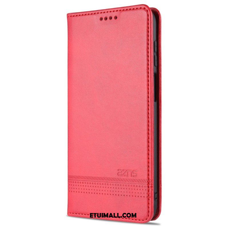 Etui Na Telefon do Samsung Galaxy M32 Etui Folio Stylizacja Skóry Azns