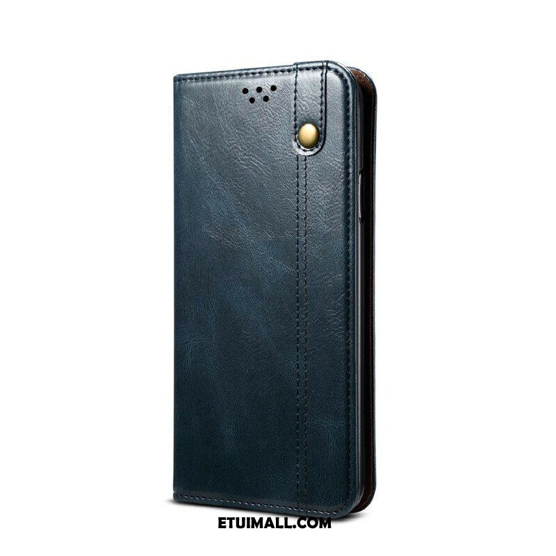 Etui Na Telefon do Samsung Galaxy S21 5G Etui Folio Woskowana Sztuczna Skóra