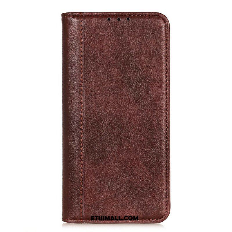 Etui Na Telefon do Samsung Galaxy S21 FE Etui Folio Elegancka Dwoina Skóry Liczi