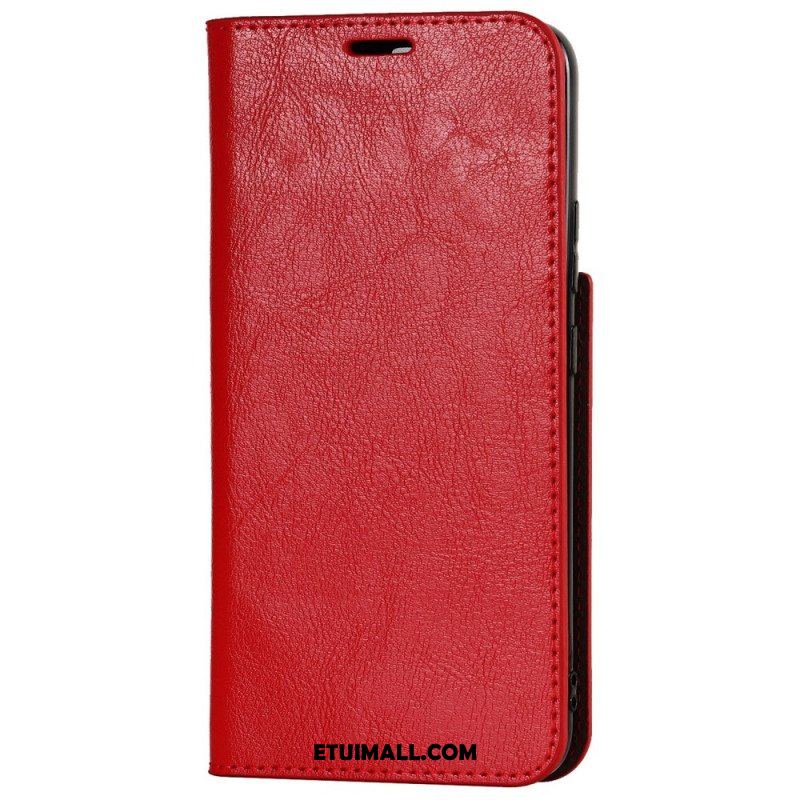 Etui Na Telefon do Samsung Galaxy S22 5G Etui Folio Prawdziwa Skóra