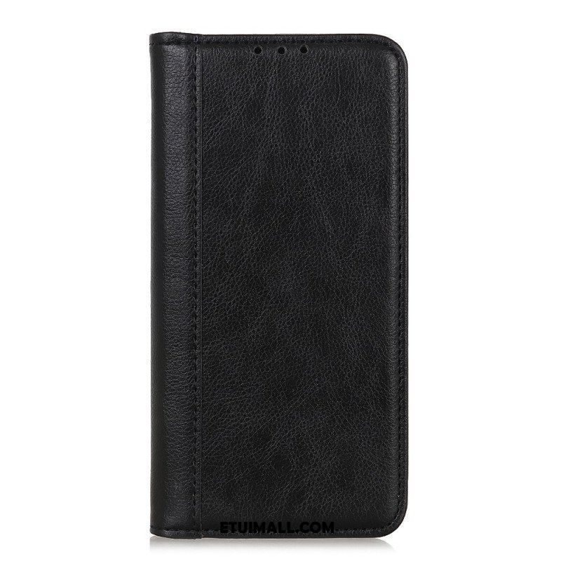 Etui Na Telefon do Samsung Galaxy S22 Ultra 5G Etui Folio Elegancka Dwoina Skóry Liczi