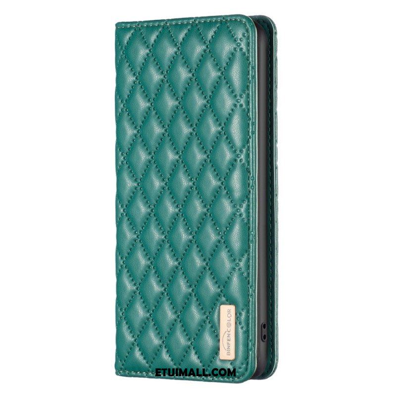 Etui Na Telefon do Samsung Galaxy S23 5G Etui Folio Pikowany Binfen Kolor