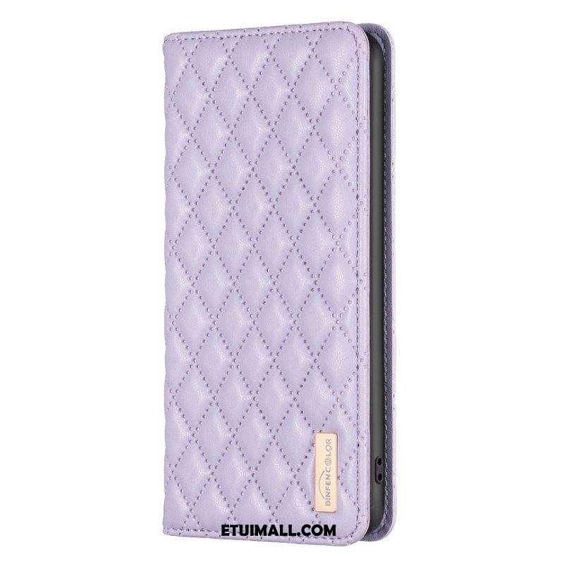 Etui Na Telefon do Samsung Galaxy S23 5G Etui Folio Pikowany Binfen Kolor