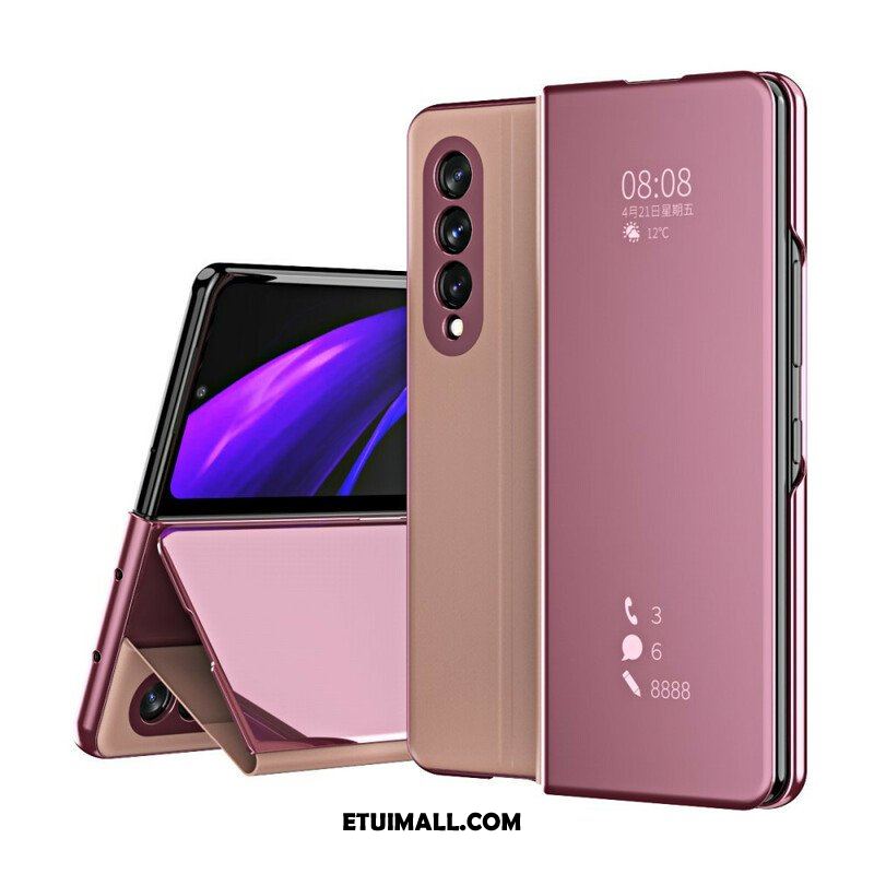 Etui Na Telefon do Samsung Galaxy Z Fold 3 5G Etui Folio Osłona Lusterka