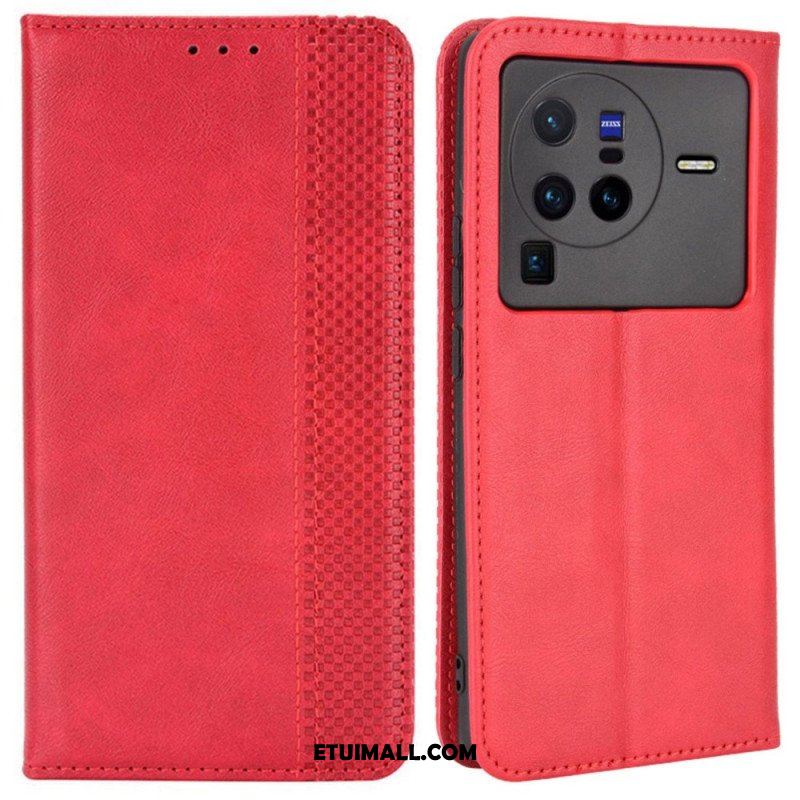 Etui Na Telefon do Vivo X80 Pro Etui Folio Stylizowany