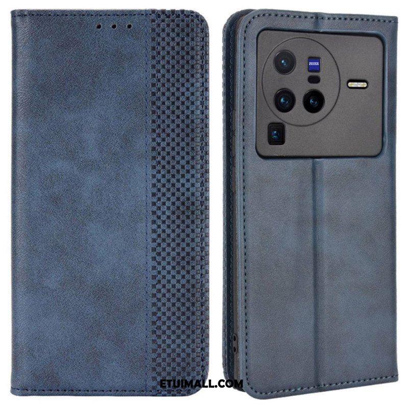 Etui Na Telefon do Vivo X80 Pro Etui Folio Stylizowany