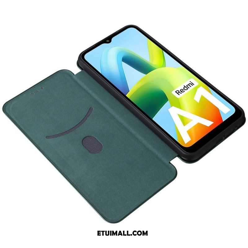 Etui Na Telefon do Xiaomi Redmi A1 Etui Folio Włókno Węglowe