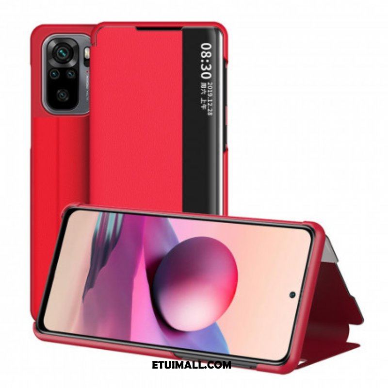 Etui Na Telefon do Xiaomi Redmi Note 10 / 10S Wysokiej Jakości Sztuczna Skóra