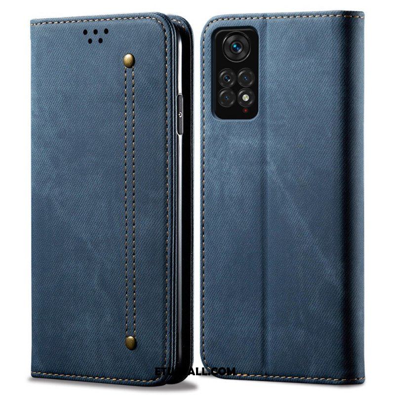 Etui Na Telefon do Xiaomi Redmi Note 11 Pro / 11 Pro 5G Etui Folio Tkanina Dżinsowa