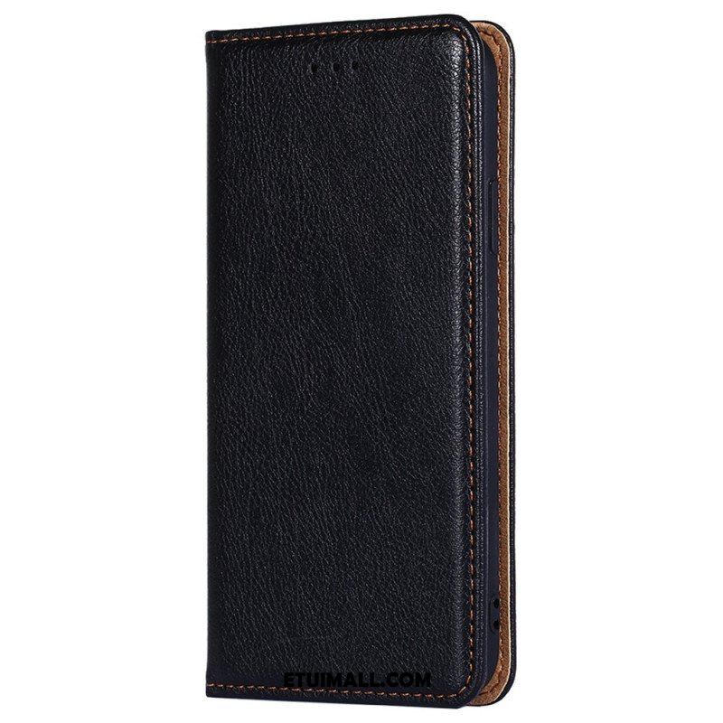 Etui Na Telefon do Xiaomi Redmi Note 12 Pro Plus Etui Folio Przeszycia Ze Sztucznej Skóry