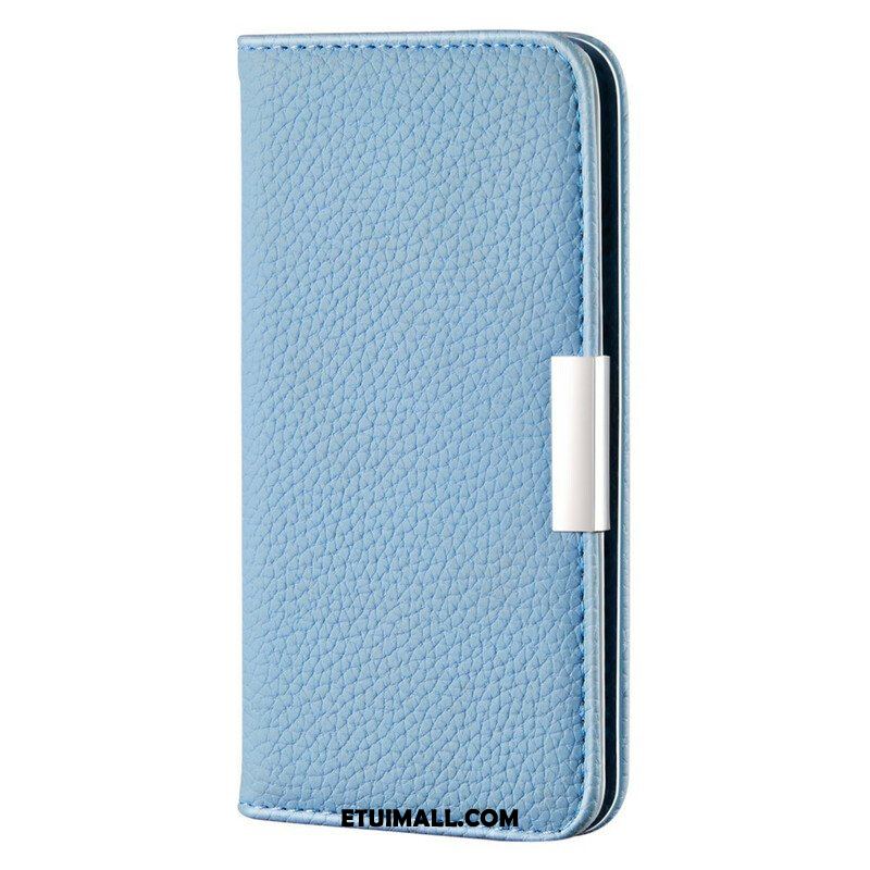 Etui Na Telefon do iPhone 13 Mini Etui Folio Liczi Ze Sztucznej Skóry Ultra Szykowny