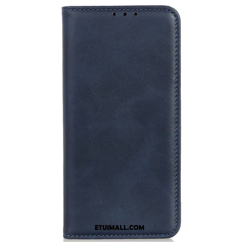 Etui Na Telefon do iPhone 14 Etui Folio Elegancka Dwoina Skórzana