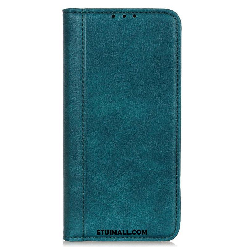 Etui Na Telefon do iPhone 14 Etui Folio Stylowa Skóra Dwoinowa