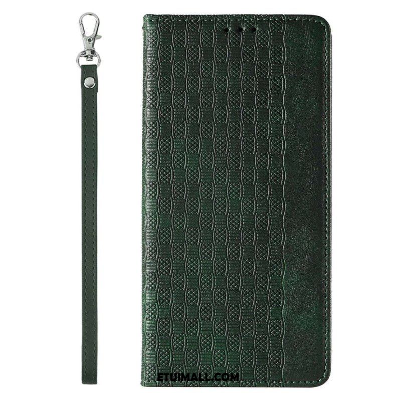 Etui Na Telefon do iPhone 14 Pro z Łańcuch Etui Folio Pasek W Stylu Vintage