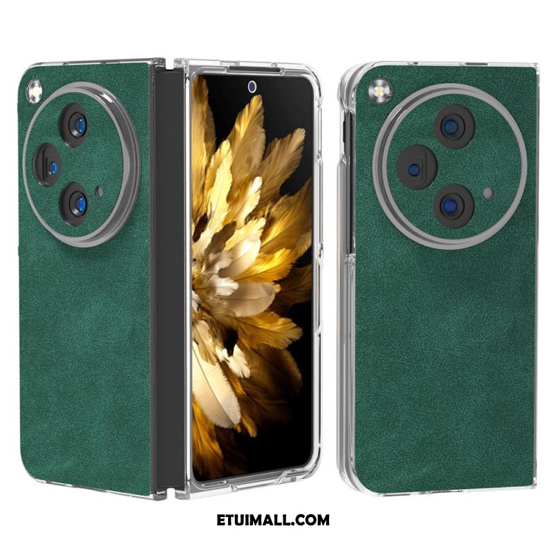 Etui Oneplus Open Efekt Skóry W Stylu Vintage Etui Ochronne