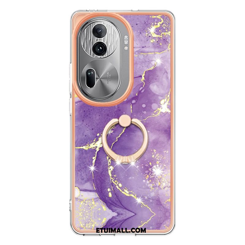 Etui Oppo Reno 11 Pro 5g Pierścień Podtrzymujący W Stylu Marmuru Etui Ochronne