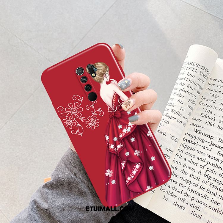 Etui Redmi 9 Zielony Kreatywne Kolor Anti-fall Mały Obudowa Tanie