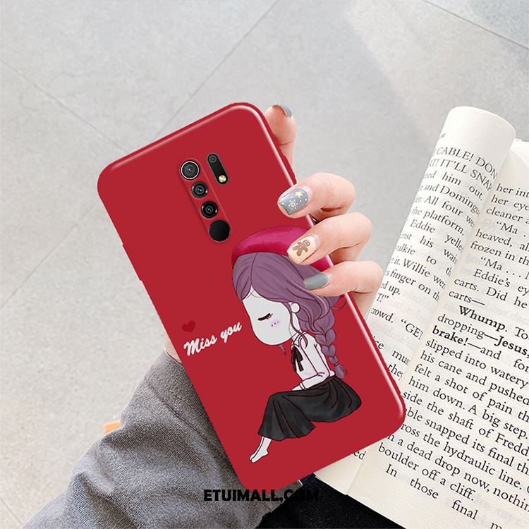 Etui Redmi 9 Zielony Kreatywne Kolor Anti-fall Mały Obudowa Tanie