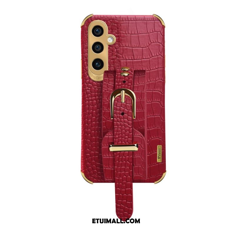 Etui Samsung Galaxy A55 5g Bransoletka I Uchwyt W Stylu Krokodyla Etui Ochronne