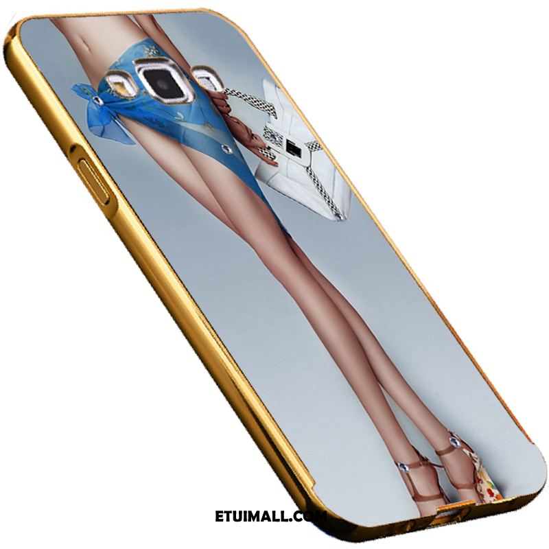 Etui Samsung Galaxy A8 Trójwymiarowy Relief Metal Lustro All Inclusive Futerał Online