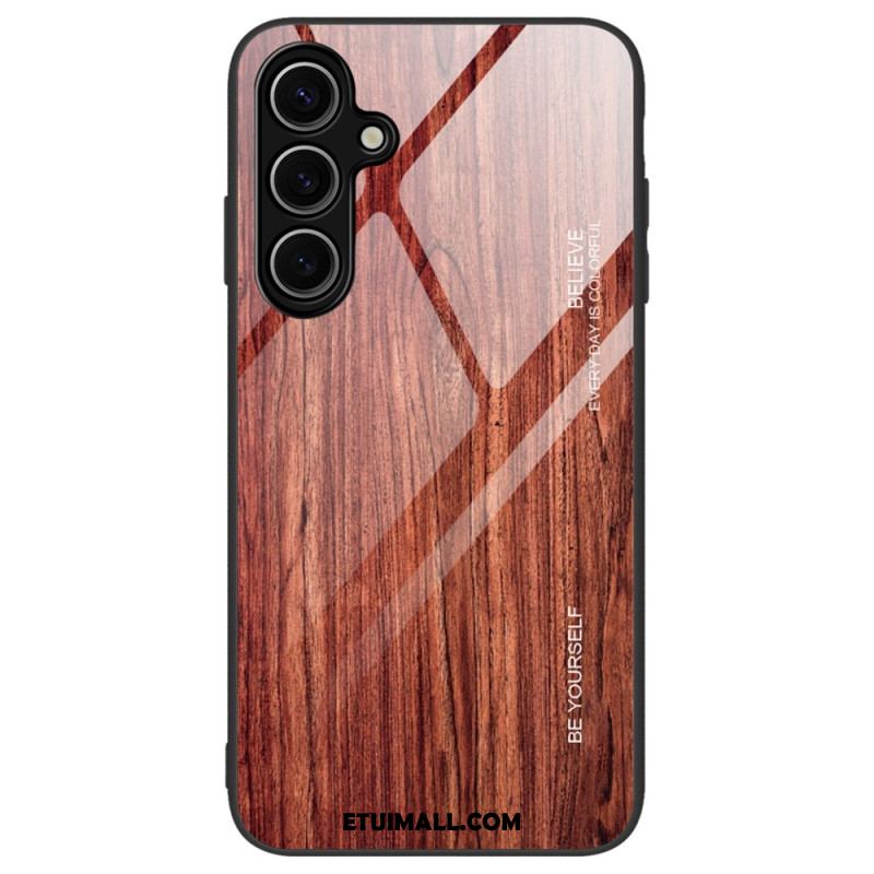 Etui Samsung Galaxy S24 Fe Szkło Hartowane Z Efektem Drewna Etui Ochronne